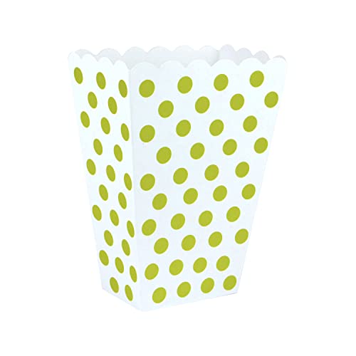 HD Novelty Cajas retro para palomitas de maíz, paquete de 10 recipientes pequeños rojos y blancos para noche de cine, cine, fiestas de cumpleaños y fiestas de pijamas (lunares dorados)