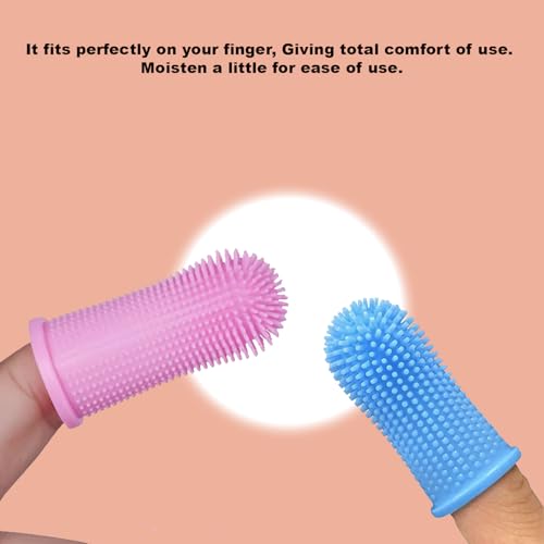 Image of Finger DogToothbrush for Dogs Oral Hygiene, Effective and Gentle Cleaning, Ideal for Dogs and Pets Whit of The Dog Tooth Brushing Kit