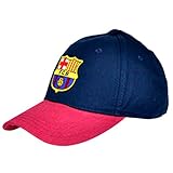 FC Barcelona Herren Fußball Wappen Design Baseball Kappe (Einheitsgröße) (Marineblau/Burgunder)