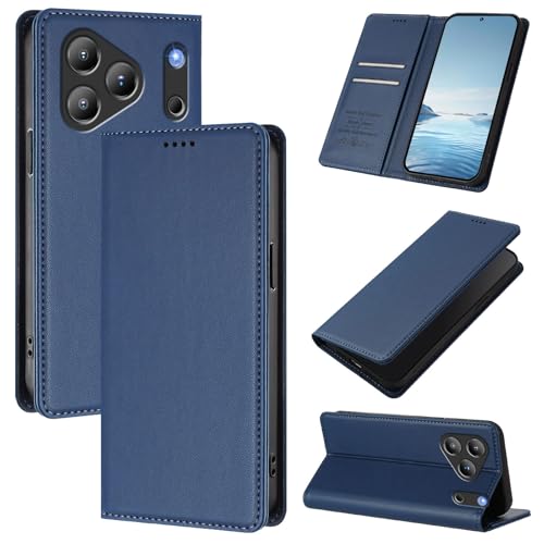 �X�}�z�P�[�X �Ή��@�� for Blackview Wave 7C �X�}�z�P�[�X�y�J�[�h�z���_�[�E�E�H���b�g�E�}�O�l�b�g�o�b�N���E�t���b�v�E�X�^���h�@�\�t���zBlue
