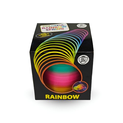 Image of SNKM Magic Spring Ring Fun Activity Gaming Toy for Kids Boys Girts | Gaming Toys Rainbow Spring Ring (Multicolour, Pack of 1)