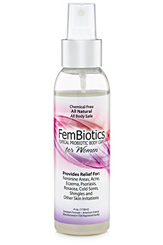 FemBiotics -Topical Probiotic Body Care for Women 4oz - Hypoallergenic, Vegan, Non GMO