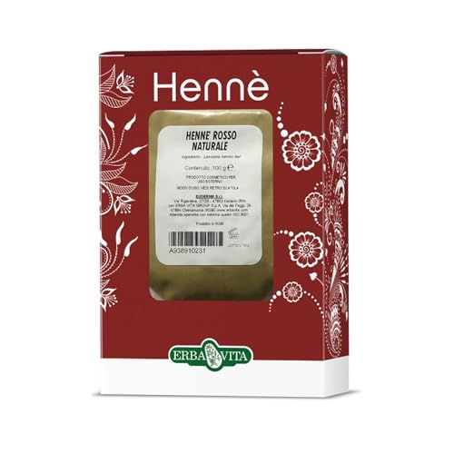 Erba vita henné color tintura capelli rosso naturale 100 g