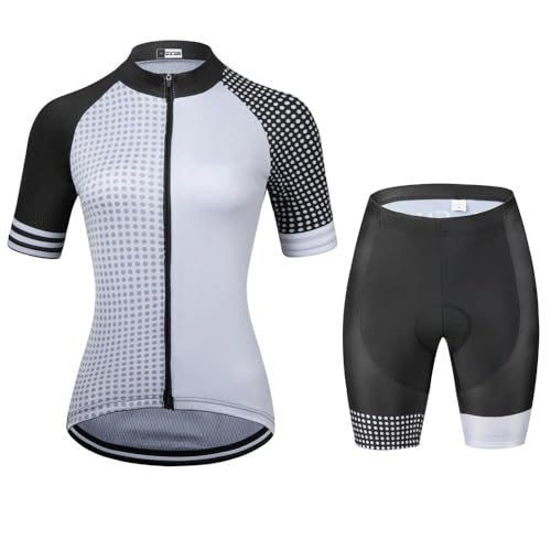 Ensemble cyclisme d'été femme contre douleurs de selle t-shirt et short vélo