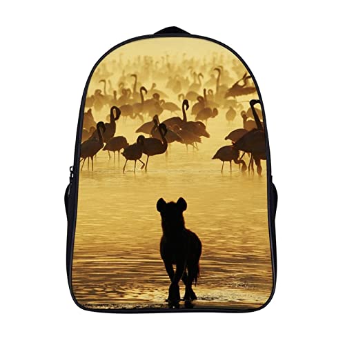 Sac d'école Flamingo unisexe spacieux et confortable 40cm