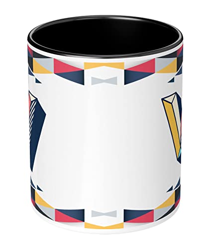 Image of 3D Colorful Alphabet Letter V Printed Coffee Mug For Girls Boys Friends Love Kids Best Gift For Birthday Anniversary Initial Letter V (Microwave Safe Ceramic Tea Coffee Mug-350ml) - ABV3TM2 67