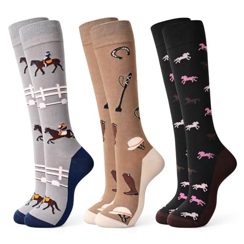 Moyel 3 Pack Horse Riding Socks
