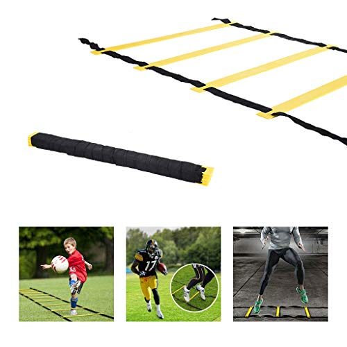Simplylin Agility Ladder Speed Ladders for Football Speed Agility Training 8-Rung12-Rung (8M)