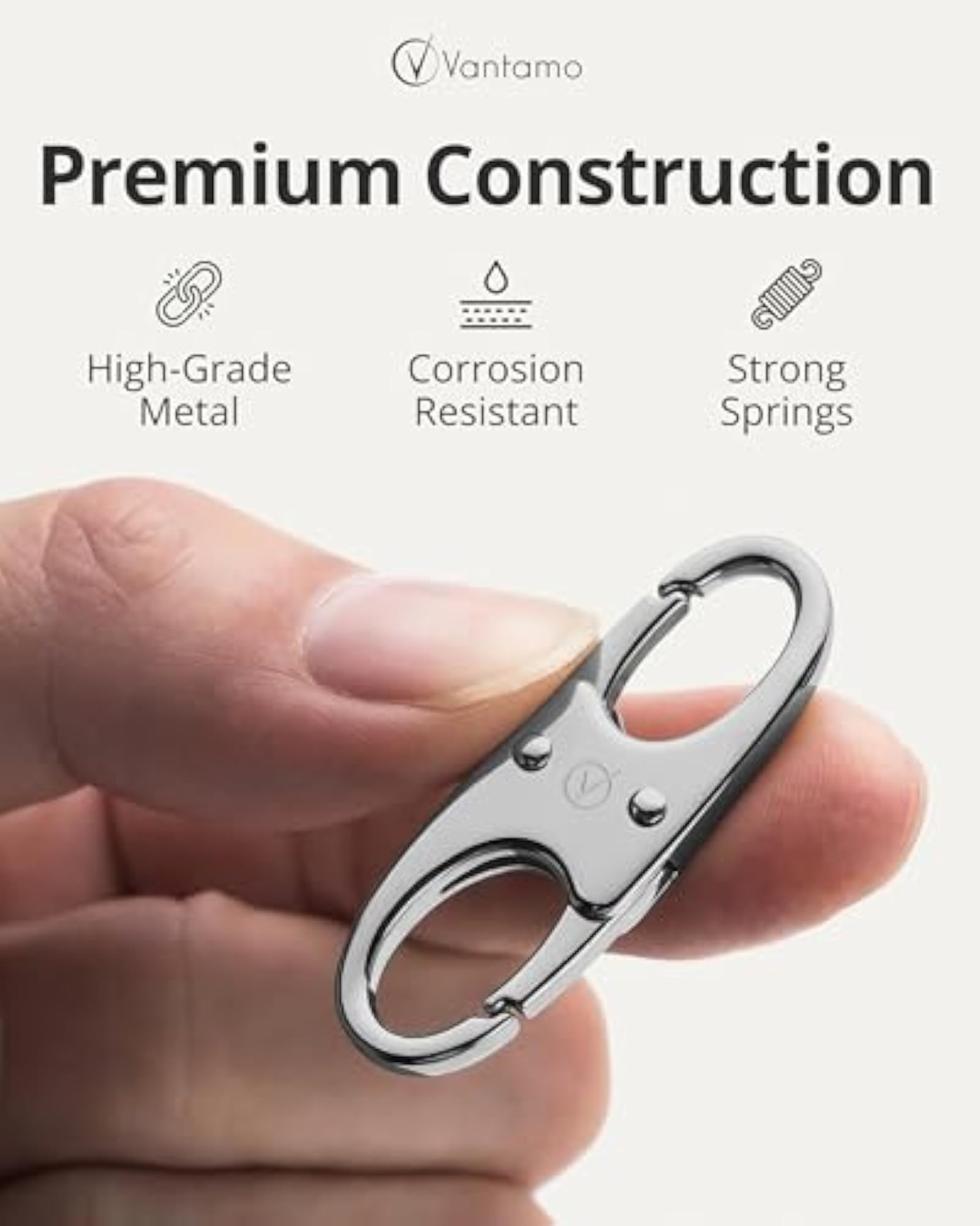 Premium Zipper Security & Utility Hooks 4-Pack