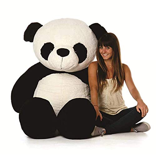 Image of Giant Teddy Bear 6 Feet - Soft Plush Stuffed Toy for Kids & Girlfriend, Soft Toy for Kids - Birthday Gift for Girls, Plush Toy Big Cuddly Hugging Bear, Gifts for Valentine's Day (Panda)
