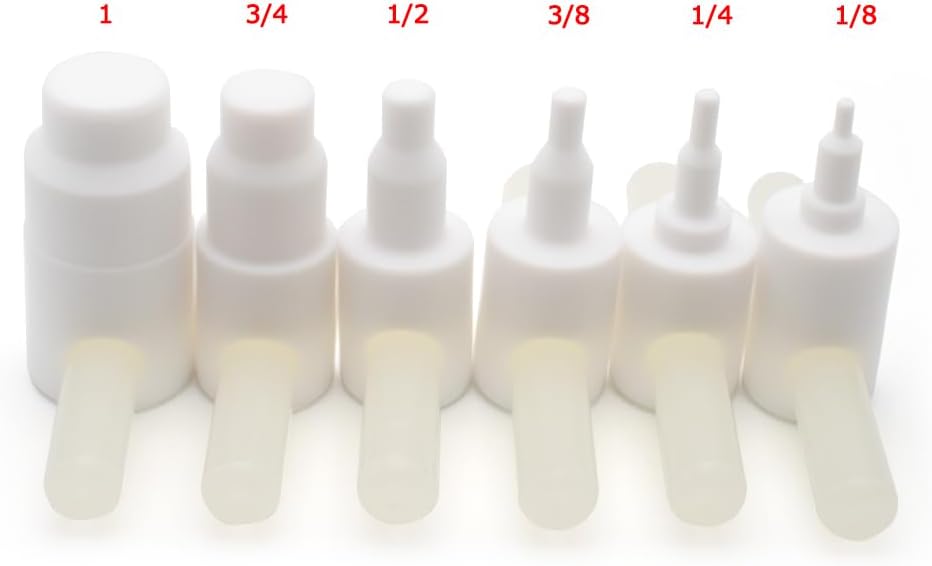 iDili 6PCS PFA Tube Expander Set, PTFE Flaring Tool Kit for 1/8" to 1" Inch Pipes, Heat-Assisted for Chemical, Semiconductor & High-Purity Fluid Systems (-100°C to 200°C)