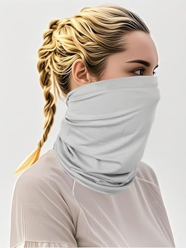 4 Pcs Neck Gaiter, Face Cover Scarf - Breathable Sun & Wind-proof - Neck Gaiter, Sun Cooling Scarf for Skiing, Fishing, Hiking, Cycling (Multicolor)