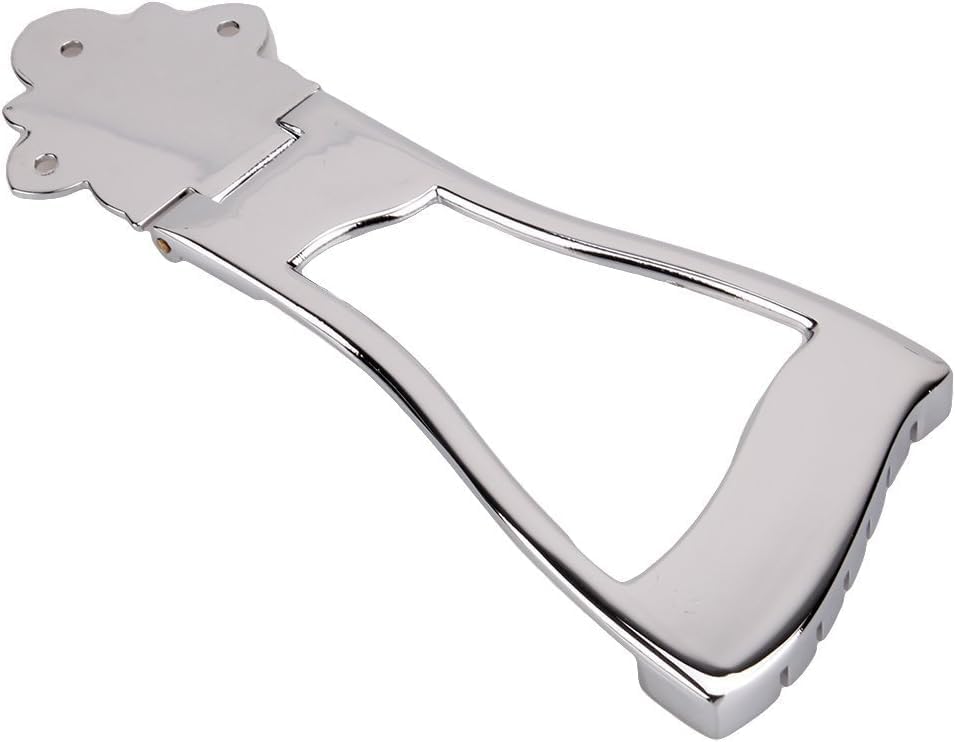 Solid Replacement Bridge Tailpiece for Jazz Archtop Guitar