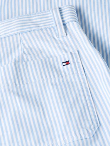 Image of Tommy Hilfiger Women's Twill Straight Chino Pants with Stretch Mid Rise Ankle Pants
