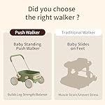 PULA Baby Push Walker with Wheels Toddler Wagon for First Learner Baby Toys 6-12 Months, 1 Year Old Birthday Gifts, Indoors and Outdoors (Black) - Image 4