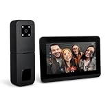 SCS Sentinel HeyView AIR Videocitofono wireless – Portata 350 m – Visione notturna a colori – Touchscreen da 7" – Angolo di visione 110° – Sistema di videosorveglianza – PVS0013