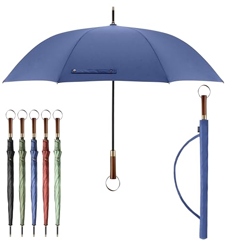 Sapor Design Parapluie à canne - résistant au vent - XXL - Grand et stable - Pour 2 personnes - Pour homme et femme -123 cm de diamètre - Élégant - L'original