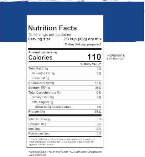 Mountain House Diced Beef | Freeze Dried Survival & Emergency Food | #10 Can | Gluten-Free