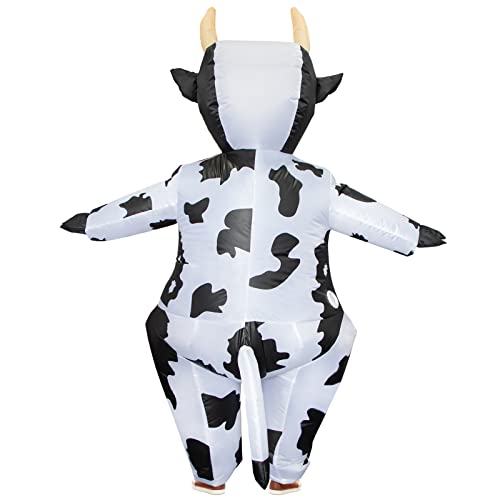 Disfraz inflable de vaca para niños miniatura 2