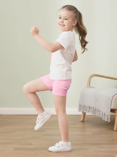 4 pack cotton toddler girls shorts cartwheel bike kids biker under dress dance shorts girls clothes