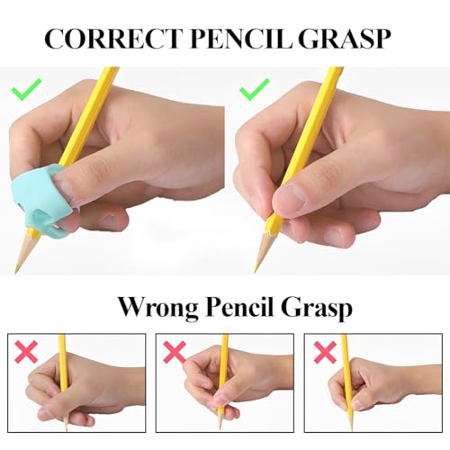BDEPSTR 8 Stück Schreibhilfe für Kinder, Bleistiftgriff für Kinder, Korrekturhilfe für die Schreibhaltung von Bleistiften, Kinder-Schreibfingerführung