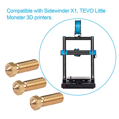 Leepus 3pcs estrusore stampante 3D ottone ugello