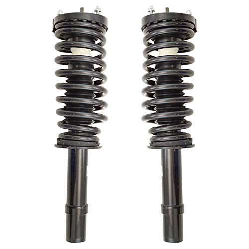 Image of TRQ Front Driver and Passenger Side Strut and Spring Assembly Set Loaded | For 05-11 Chrysler 300 AWD 07-10 Dodge Charger V6 3.5L AWD 05-08 Magnum V6 3.5L