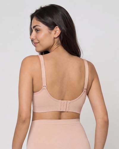 Image of Stelle Nursing Bras Maternity Bralette Seamless for Breastfeeding | Removable pads, Soft stretch fabric, One-hand clips, Pregnancy, Postpartum, Everyday comfort