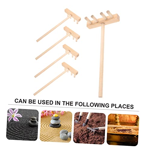 VICASKY 15 Peças Ancinho De Areia Plantas Decoração Brinquedos De Mesa Micro Decoração Ancinho Peque