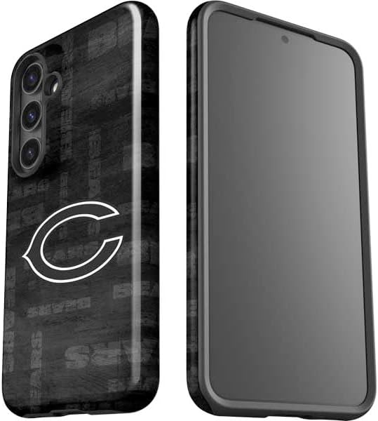 Skinit Impact Phone Case Compatible with Galaxy S24 Plus - Officially Licensed NFL Chicago Bears Black & White Design