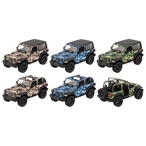 goki 12291 Jeep Wrangler (2018), Metall, 1:34, L= 12,5 cm Autos und andere Fahrzeuge, bunt