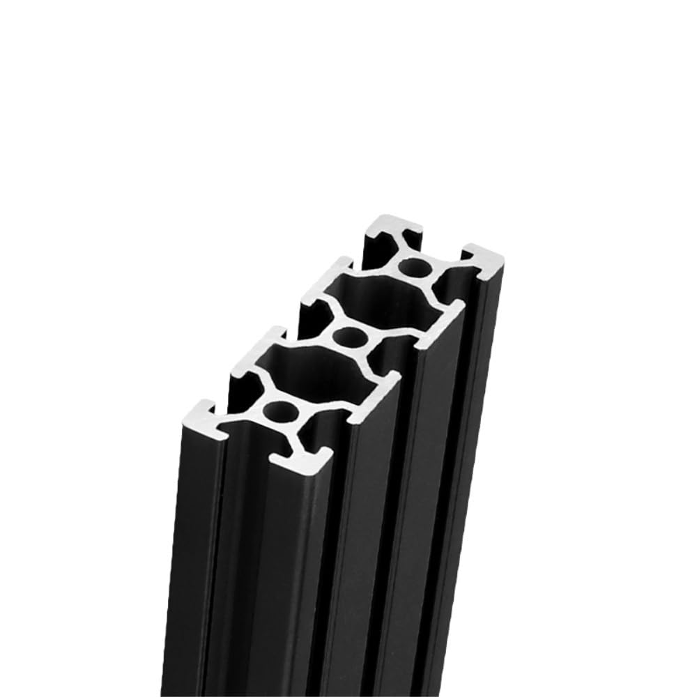 GTPBAO Profilo in alluminio 2060T nero, scanalatura a T, 20x60 mm, anodizzato, telaio for stampante 3D, montaggio rack Binario estruso(1000mm)