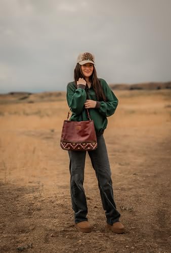 Image of Wrangler Hobo Bags for Women Vegan Leather Top Handle Shoulder Purses and Handbags