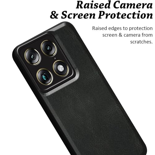 Image of amazon basics Back Cover for Moto Signature 5G | Ultra Slim Soft Rubberised Case | Oil Feel Soft Leather Back | Camera Protection - Black