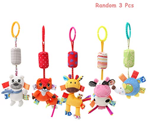 HorBous Baby Toddles Cradle Crib Toys Cochecito de bebé Colgante con Wind Chime (Random 3 PCS)