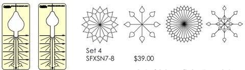 Sew Steady Westalee Spin-E-Fex Snowflake Template 8pc Set