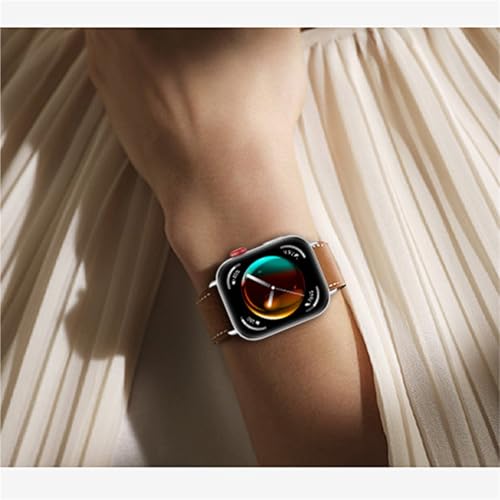 Sangle en cuir montre connectée Watch Fit 3 bracelet remplacement correa