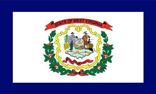 West Virginia Flag 2ft x 3ft Nylon - Outdoor