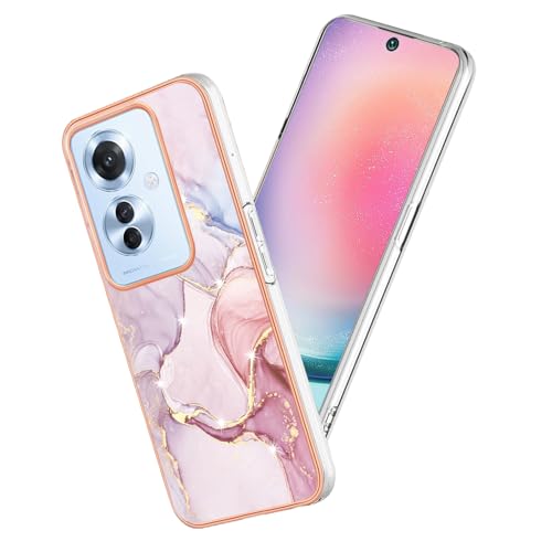 Coque Oppo Reno 11F 5G en marbre avec dos rigide antichoc