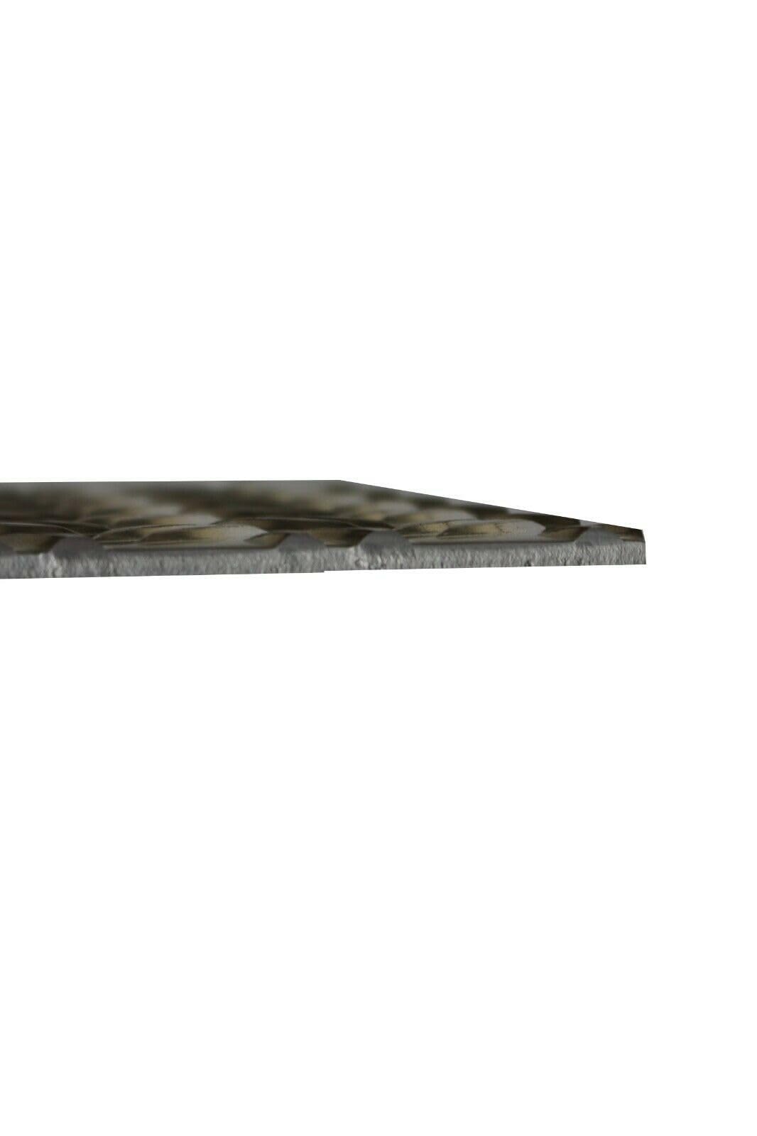 Riffelblech Aluminium 3,5/5mm Alu Duett Warzenblech Zuschnitt Tränenblech 600x1000