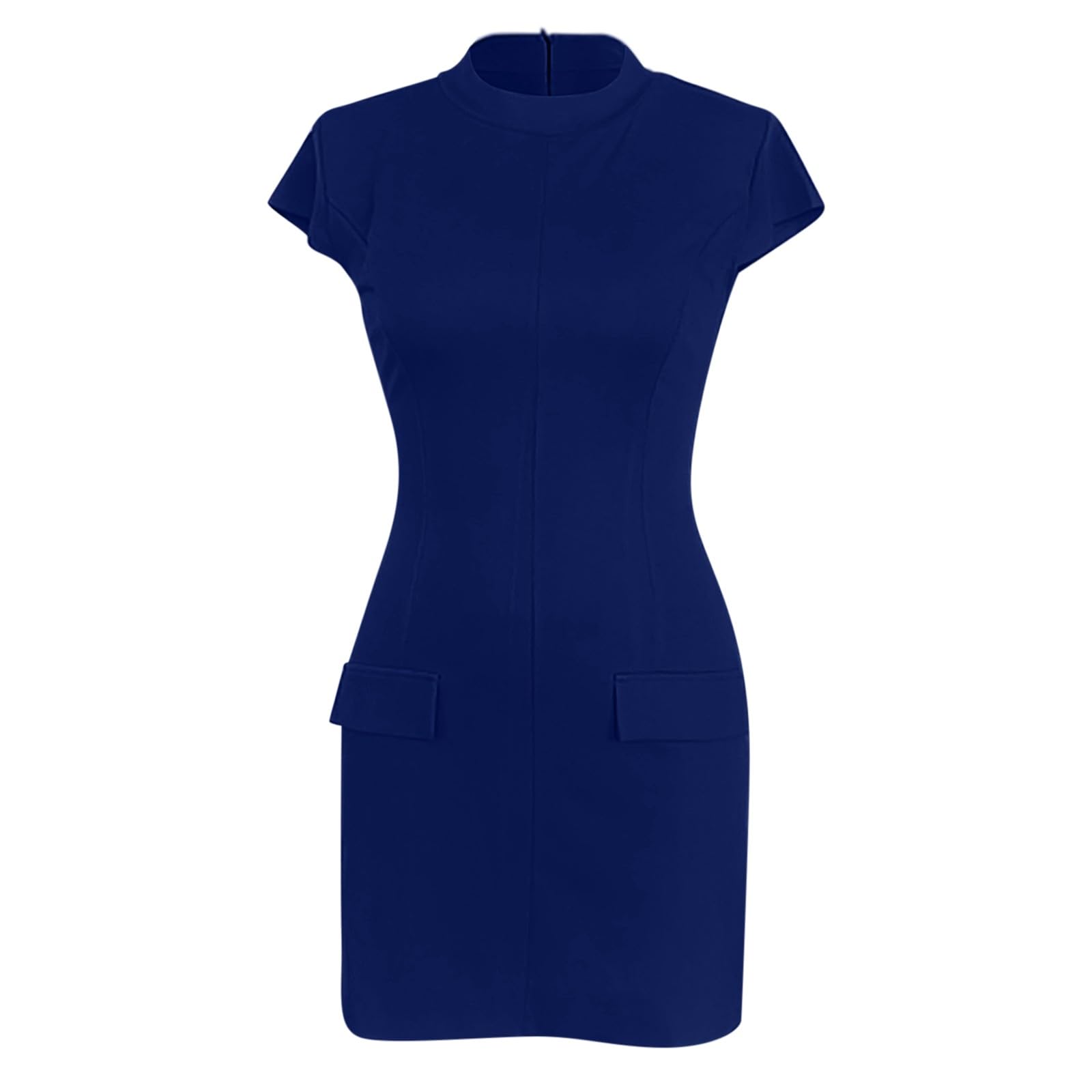 Elegante Abito Formale da Donna per riunioni di Lavoro, Design a Trapezio, Classico, Tinta Unita, Versatile, Perfetto per la Primavera e L'Estate.