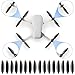 Tosiicop Propeller for DJI Mini 4K, Mini 2/2 SE, 24Pcs Replacement 4726FM Prop Blade Low Noise Wing Mavic Series 4K 2 SE Drone Accessories with Screws & Screwdrivers Orange