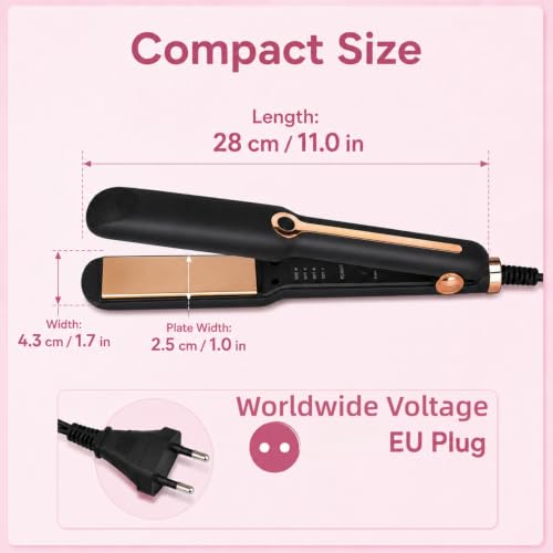 Plancha y Rizadora 2 en 1 Cerámica Iónica 1 Pulgada miniatura 5