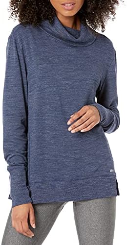 Amazon Essentials Women’s Studio Terry Long-Sleeve Funnel Neck Sweatshirt