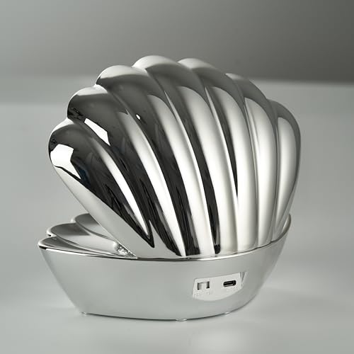 Reality Leuchten Lampa stołowa SHELLY R57731106, tworzywo sztuczne, chrom, 0,8 W LED, zmiana koloru
