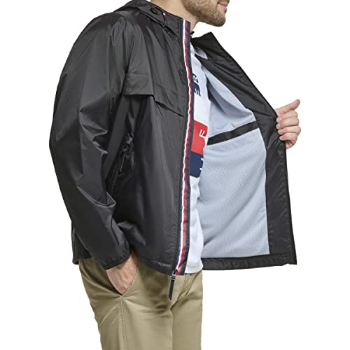Image of Tommy Hilfiger Men's Simple Hooded Rain Jacket