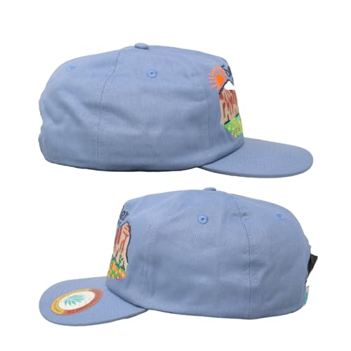 Image of Sendero Provisions Co. Desert Bloom Adjustable Snapback Hat with Embroidered Design (Blue) - One Size