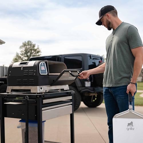 GRILLA Pie-Ro Pellet Pizza Oven with Automatic Rotating Stone, Auger-Fed System, WiFi-Enabled, 800°F High-Heat, Neapolitan Pizzas in Minutes - Image 8