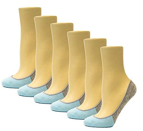 Image of Thirty48 Women's No Show Loafer Socks, Boat Shoe Liners with Non Slip Grip