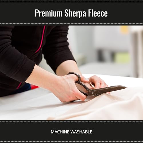 Luxurious Creamy White Faux Fur Sherpa Fleece Fabric by the Yard for Crafting and Sewing – Super Soft and Plush Material by David Textiles 5 Luxurious Creamy White Faux Fur Sherpa Fleece Fabric by the Yard for Crafting and Sewing – Super Soft and Plush Material by David Textiles - Image 4